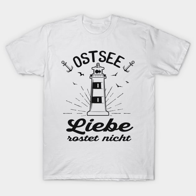 Ostsee Spruch Liebe Meer T-Shirt by Foxxy Merch